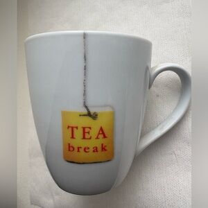 Tag White Mug with Tea Bag Graphic